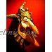 Antique Lg. 24"x 27" Jester Madi-Gras Mask w/Stand   132738334793